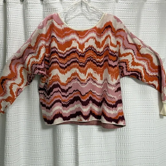 Daily Practice by Anthropologie Hazy Daze Pullover Sweater Women Multi SZ S EUC - Picture 3 of 8